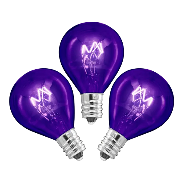 20-Watt Light Bulb - 3-pack - Purple