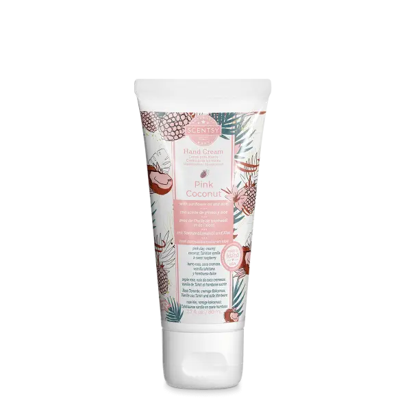 Pink Coconut Scentsy Hand Cream tube