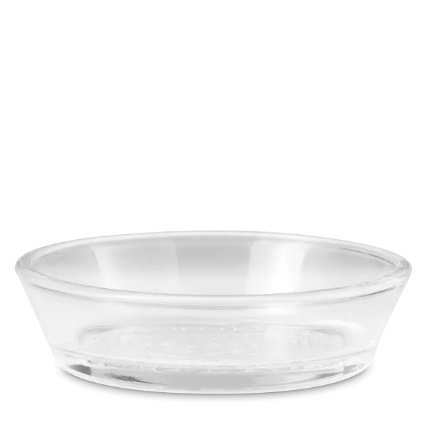 Sloped Clear Glass Dish