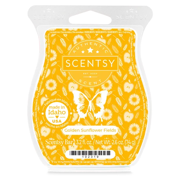 Golden Sunflower Fields Scentsy Bar