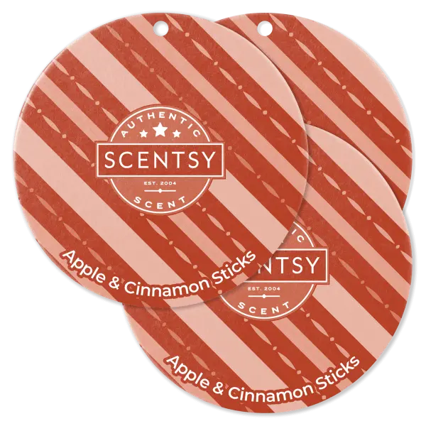 Apple & Cinnamon Sticks Scent Circle 3-Pack