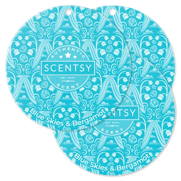 Blue Skies & Bergamot Scent Circle 3-Pack