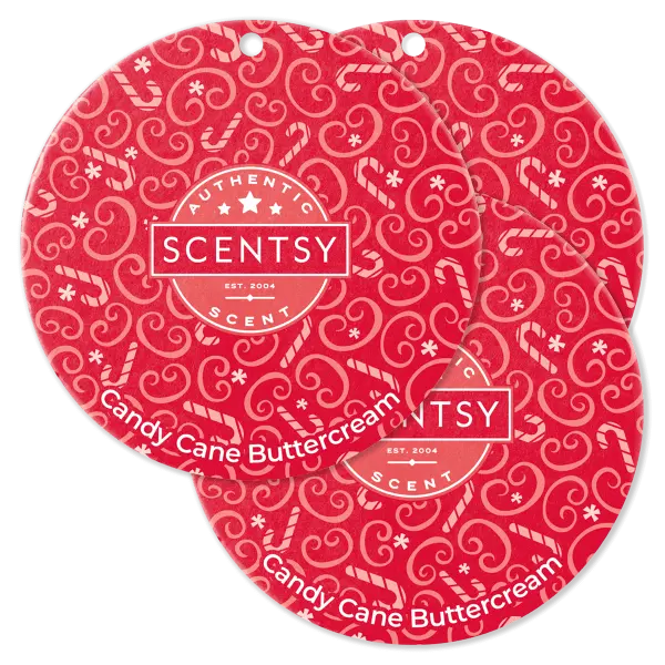 Candy Cane Buttercream Scent Circle 3-Pack