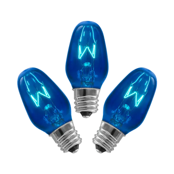 15-Watt Light Bulb - 3-pack - Blue