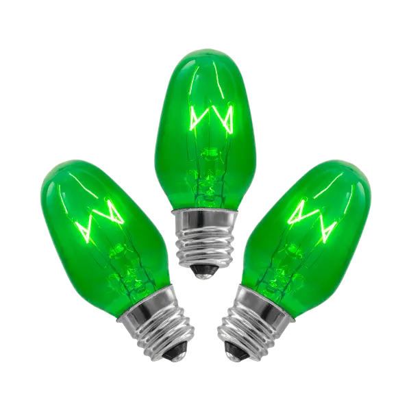 15-Watt Bulb - 3-pack - Green