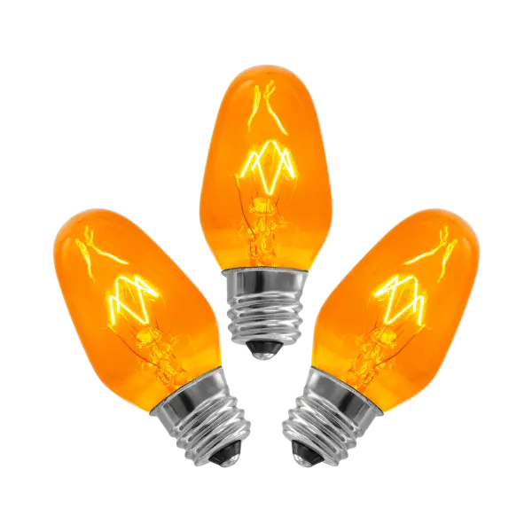15-Watt Bulb - 3-pack - Orange