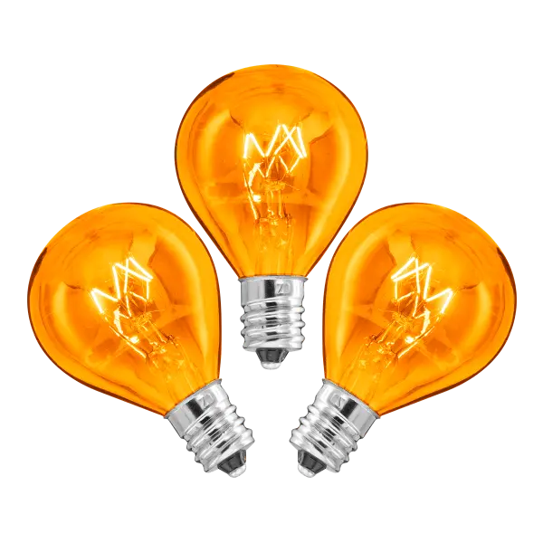 20-Watt Light Bulb - 3 Pack - Orange