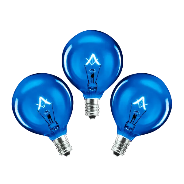 25-Watt Light Bulb - 3-pack - Blue
