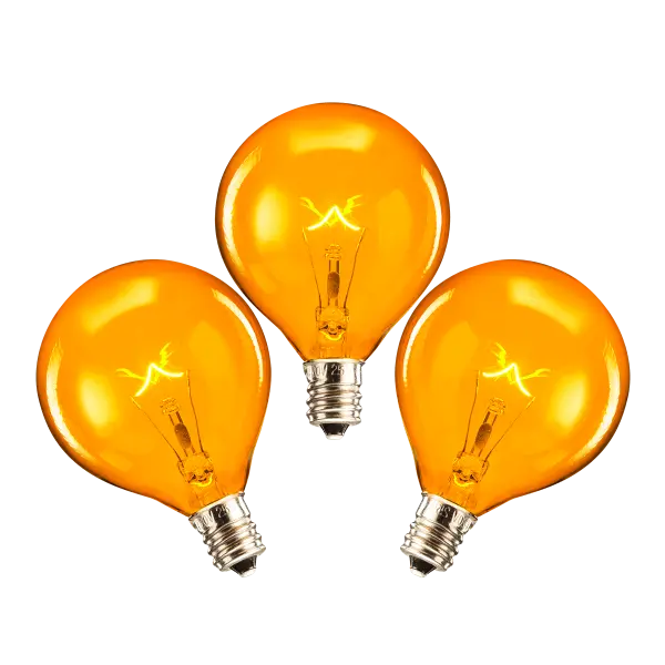 25-Watt Bulb - 3-pack - Orange
