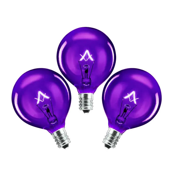 25-Watt Light Bulb - 3-pack - Purple