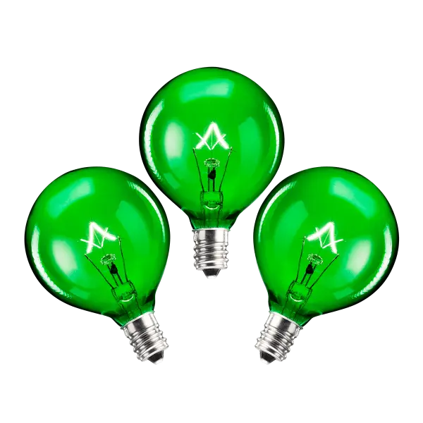 25-Watt Light Bulb - 3-pack - Green