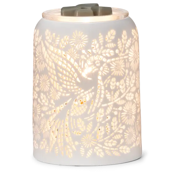 Etched Hummingbird Warmer