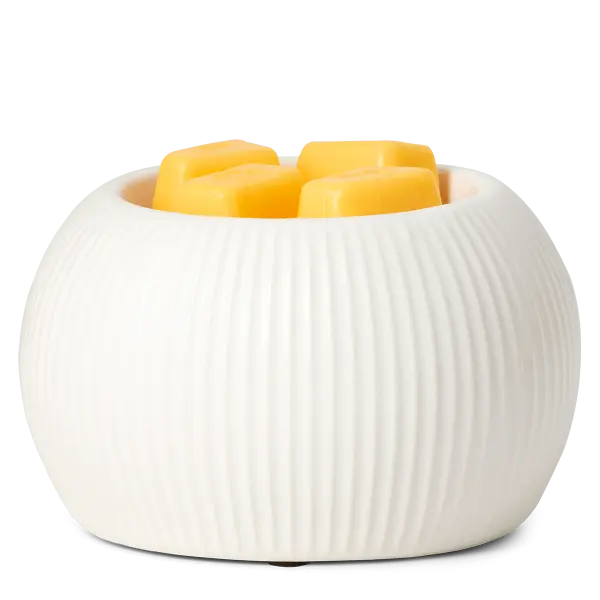 White Fluted Warmer