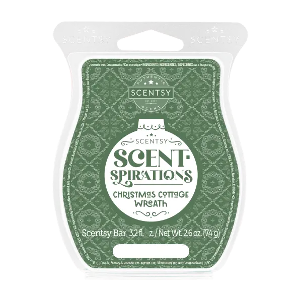 Christmas Cottage Wreath Scentsy Bar