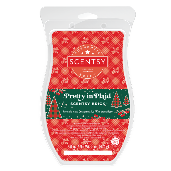 Pretty in Plaid Scentsy Brick