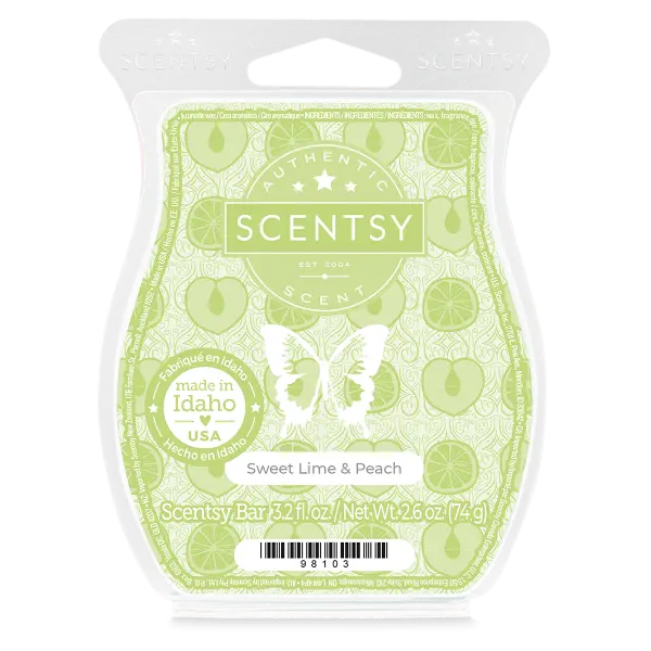 Sweet Lime & Peach Scentsy Bar