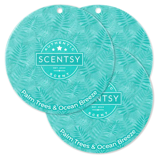 Palm Trees & Ocean Breeze Scent Circle 3-Pack