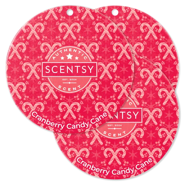 Cranberry Candy Cane Scent Circle 3-Pack