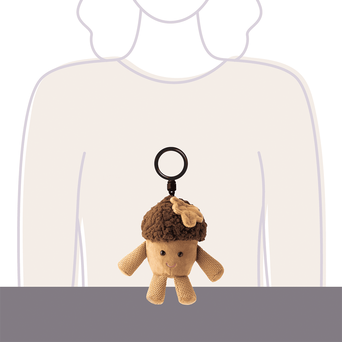 Ayla the Acorn Scentsy Buddy Clip photo 4