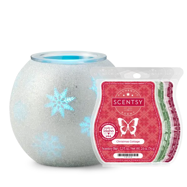 Blue Frost Warmer + 3 Scentsy Bars