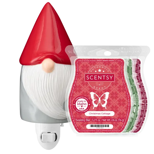 Gnome for the Holidays Mini Warmer + 3 Scentsy Bars